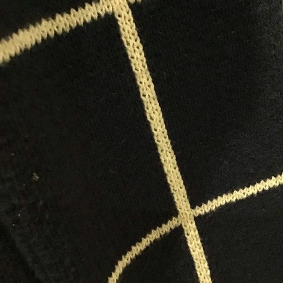 MODCLOTH Cardigan Open Front Navy/White Windowpane, Relaxed Fit, Size Med - Picture 5 of 5